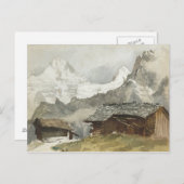 John Singer Sargent - Chalets, Breithorn, Murren Briefkaart (Voorkant / Achterkant)