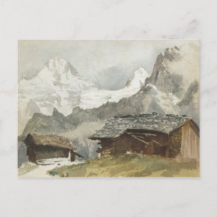 John Singer Sargent - Chalets, Breithorn, Murren Briefkaart