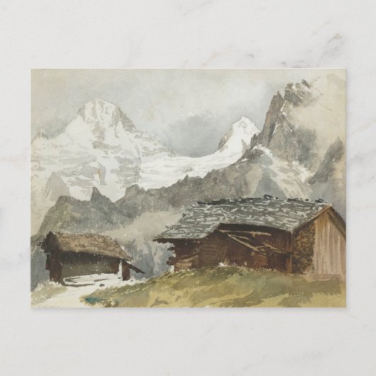 John Singer Sargent - Chalets, Breithorn, Murren Briefkaart (Voorkant)