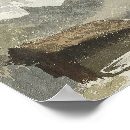 John Singer Sargent - Chalets, Breithorn, Murren Poster (Hoek)