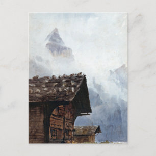 John Singer Sargent Chalets, Mürren Briefkaart