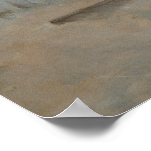 John Singer Sargent - Courtyard, Tetuan, Marokko Poster (Hoek)