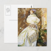 John Singer Sargent: De Cashmere Shawl Briefkaart (Voorkant / Achterkant)