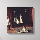 John Singer Sargent - De dochters van Boit Canvas Afdruk (Voorkant)