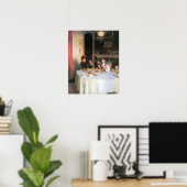 John Singer Sargent - De ontbijttafel Poster (Thuiskantoor)