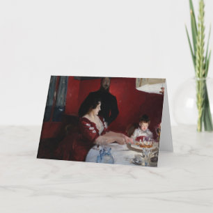 John Singer Sargent - de Partij van de Verjaardag Kaart