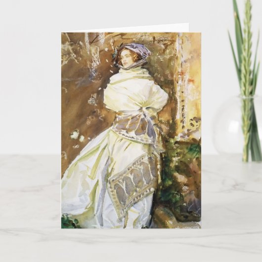 John Singer Sargent: De sjaal van het Kasjmier Kaart (Voorkant)