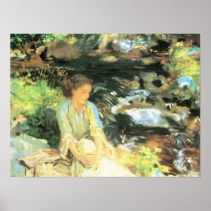 John Singer Sargent - De zwarte kreek Poster