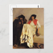 John Singer Sargent - De zwavelwedstrijd Briefkaart (Voorkant / Achterkant)