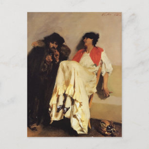 John Singer Sargent - De zwavelwedstrijd Briefkaart