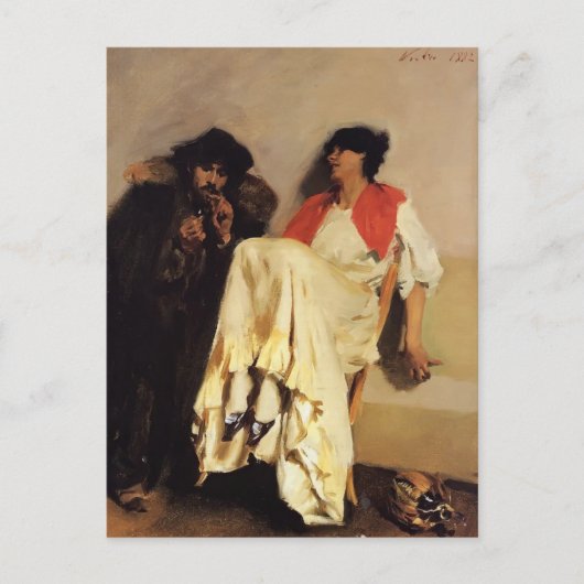 John Singer Sargent - De zwavelwedstrijd Briefkaart (Voorkant)