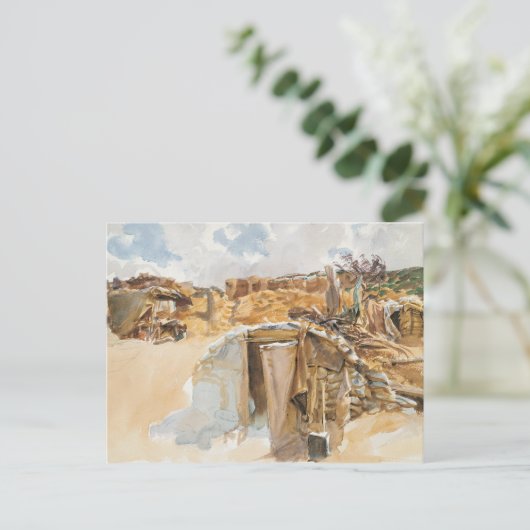 John Singer Sargent - Dugout Briefkaart (Staand voorkant)