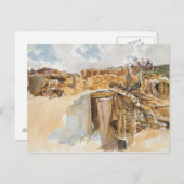 John Singer Sargent - Dugout Briefkaart (Voorkant / Achterkant)