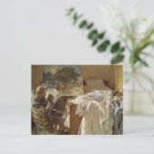 John Singer Sargent - Een artiest in zijn Studio Briefkaart (Staand voorkant)