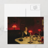 John Singer Sargent - Een eettafel bij nacht Briefkaart (Voorkant / Achterkant)