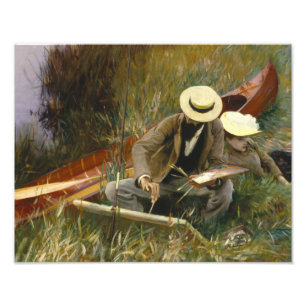 John Singer Sargent - Een uit-van-Doors onderzoek Foto Afdruk