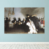 John Singer Sargent - El Jaleo Canvas Afdruk (Insitu (Houten vloer))