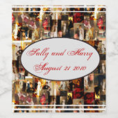 John Singer Sargent Elegant Lady Portrait Collage Wijn Etiket (Enkel label)