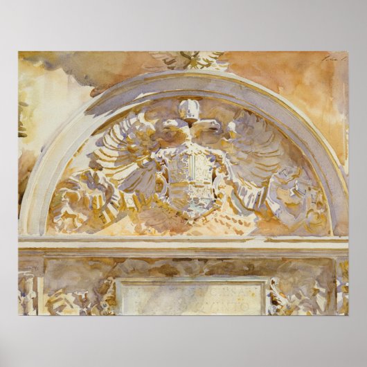 John Singer Sargent - Escutcheon van Charles V Poster (Voorkant)