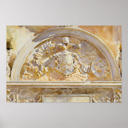 John Singer Sargent - Escutcheon van Charles V Poster (Voorkant)