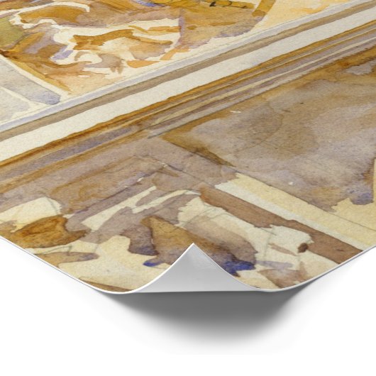 John Singer Sargent - Escutcheon van Charles V Poster (Hoek)