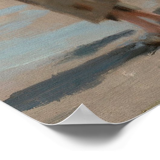 John Singer Sargent Fishing for Oysters Poster (Hoek)