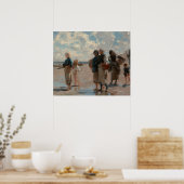 John Singer Sargent Fishing for Oysters Poster (Keuken)