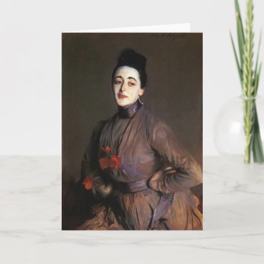 John Singer Sargent- Flora Priestley Kaart (Voorkant)