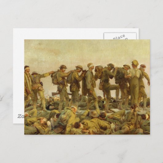 John Singer Sargent - Gassed Briefkaart (Voorkant / Achterkant)