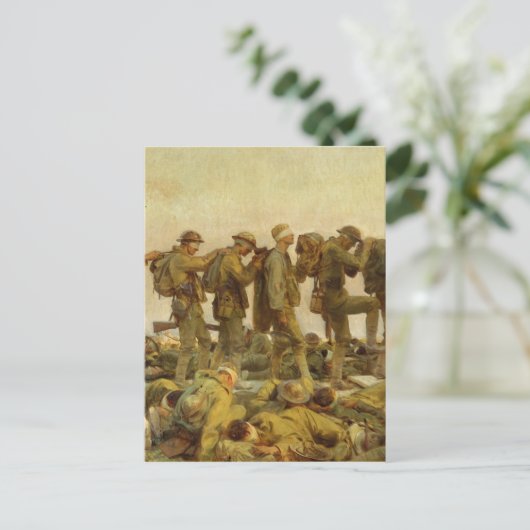 John Singer Sargent - Gassed Briefkaart (Staand voorkant)