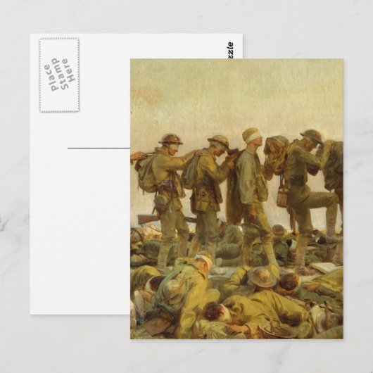 John Singer Sargent - Gassed Briefkaart (Voorkant / Achterkant)
