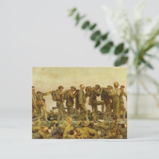 John Singer Sargent - Gassed Briefkaart (Staand voorkant)