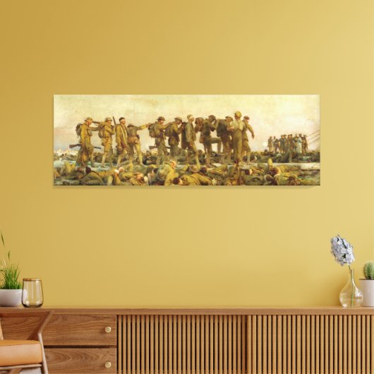 John Singer Sargent - Gassed Canvas Afdruk (Insitu (Woonkamer))