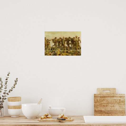 John Singer Sargent - Gassed Poster (Keuken)