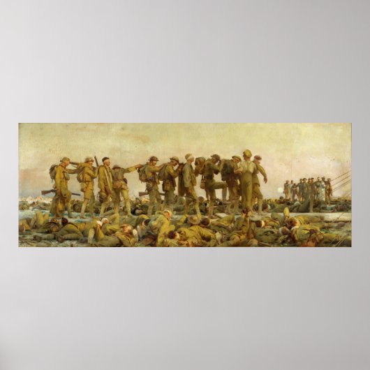 John Singer Sargent - Gassed Poster (Voorkant)