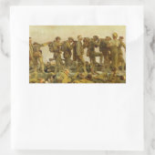 John Singer Sargent - Gassed Rechthoekige Sticker (Tas)