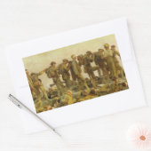 John Singer Sargent - Gassed Rechthoekige Sticker (Envelop)