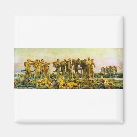 John Singer Sargent Gassed Soldaten Magneet (Voorkant)