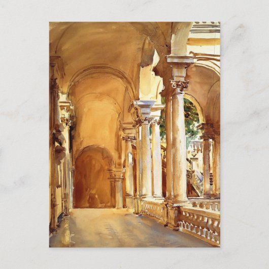 John Singer Sargent: Genua, Universiteit Briefkaart (Voorkant)