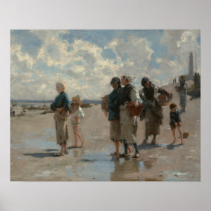John Singer Sargent - Gevist voor oesters Poster