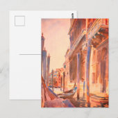 John Singer Sargent Gondola Moorings Venice Briefkaart (Voorkant / Achterkant)