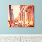 John Singer Sargent Gondola Moorings Venice Canvas Afdruk (Insitu (Houten vloer))
