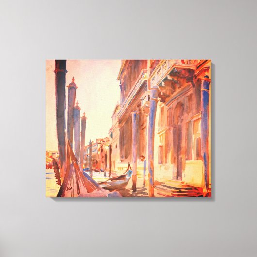 John Singer Sargent Gondola Moorings Venice Canvas Afdruk (Voorkant)
