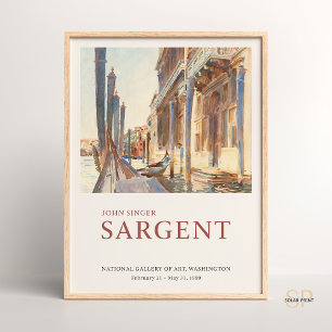 John Singer Sargent Gondola op het Canal Grande Poster