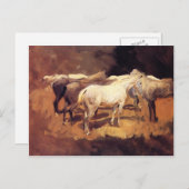 John Singer Sargent- Horses in Palma Briefkaart (Voorkant / Achterkant)