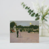 John Singer Sargent - In de Luxemburgse tuinen Briefkaart (Staand voorkant)