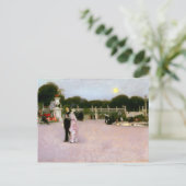 John Singer Sargent in de Luxemburgse tuinen Briefkaart (Staand voorkant)