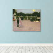 John Singer Sargent - In de Luxemburgse tuinen Canvas Afdruk (Insitu (Houten vloer))