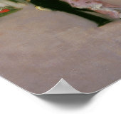 John Singer Sargent - In de Luxemburgse tuinen Poster (Hoek)