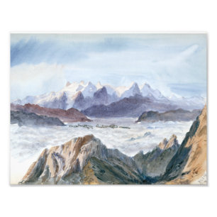 John Singer Sargent - Iselle van Mount Pilatus Foto Afdruk
